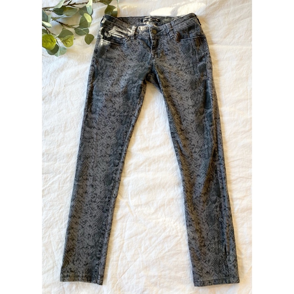 Mavi Jeans Snakeskin Print Skinny Jeans
